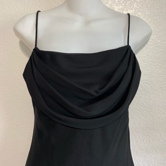 Little Black Dress Formal Cocktail Drapes in Front - Picture 3 of 6